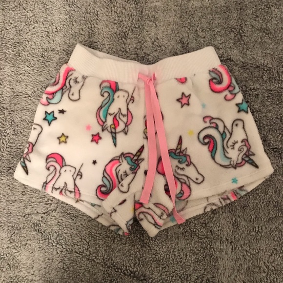 unicorn pajama shorts